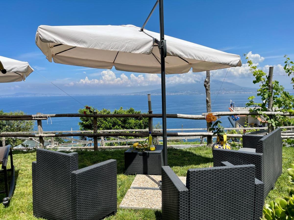 Villa La Badia Montechiaro - Breathtaking View Of Sorrento Coast à Vico Equense Extérieur photo