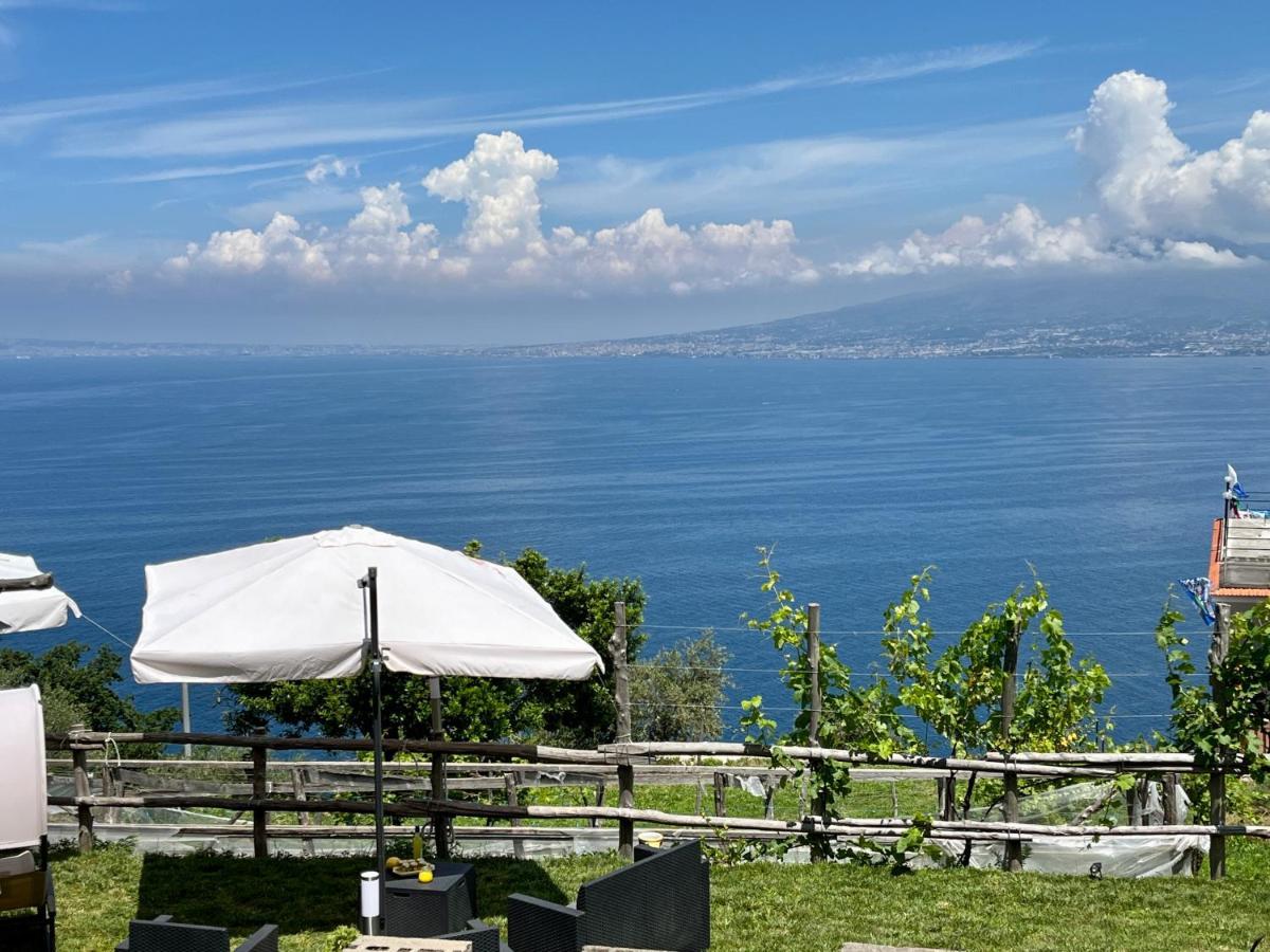 Villa La Badia Montechiaro - Breathtaking View Of Sorrento Coast à Vico Equense Extérieur photo