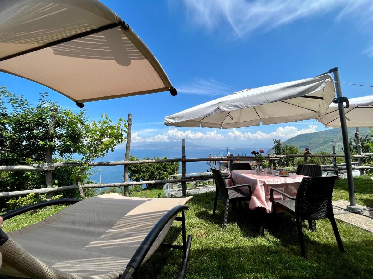 Villa La Badia Montechiaro - Breathtaking View Of Sorrento Coast à Vico Equense Extérieur photo