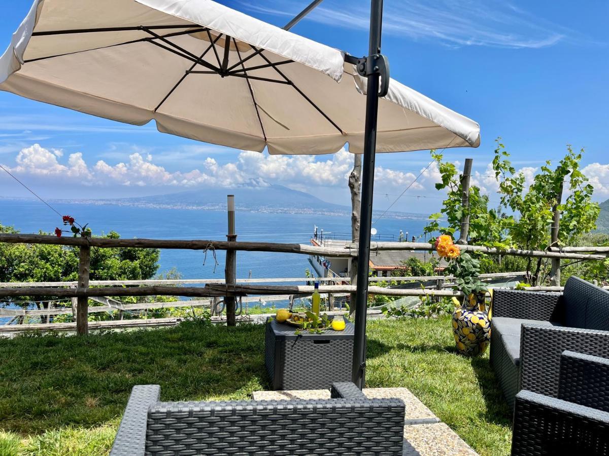 Villa La Badia Montechiaro - Breathtaking View Of Sorrento Coast à Vico Equense Extérieur photo