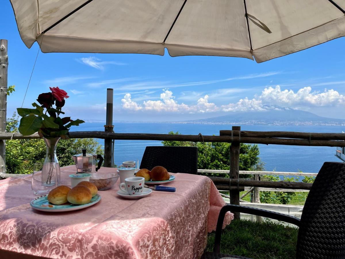 Villa La Badia Montechiaro - Breathtaking View Of Sorrento Coast à Vico Equense Extérieur photo