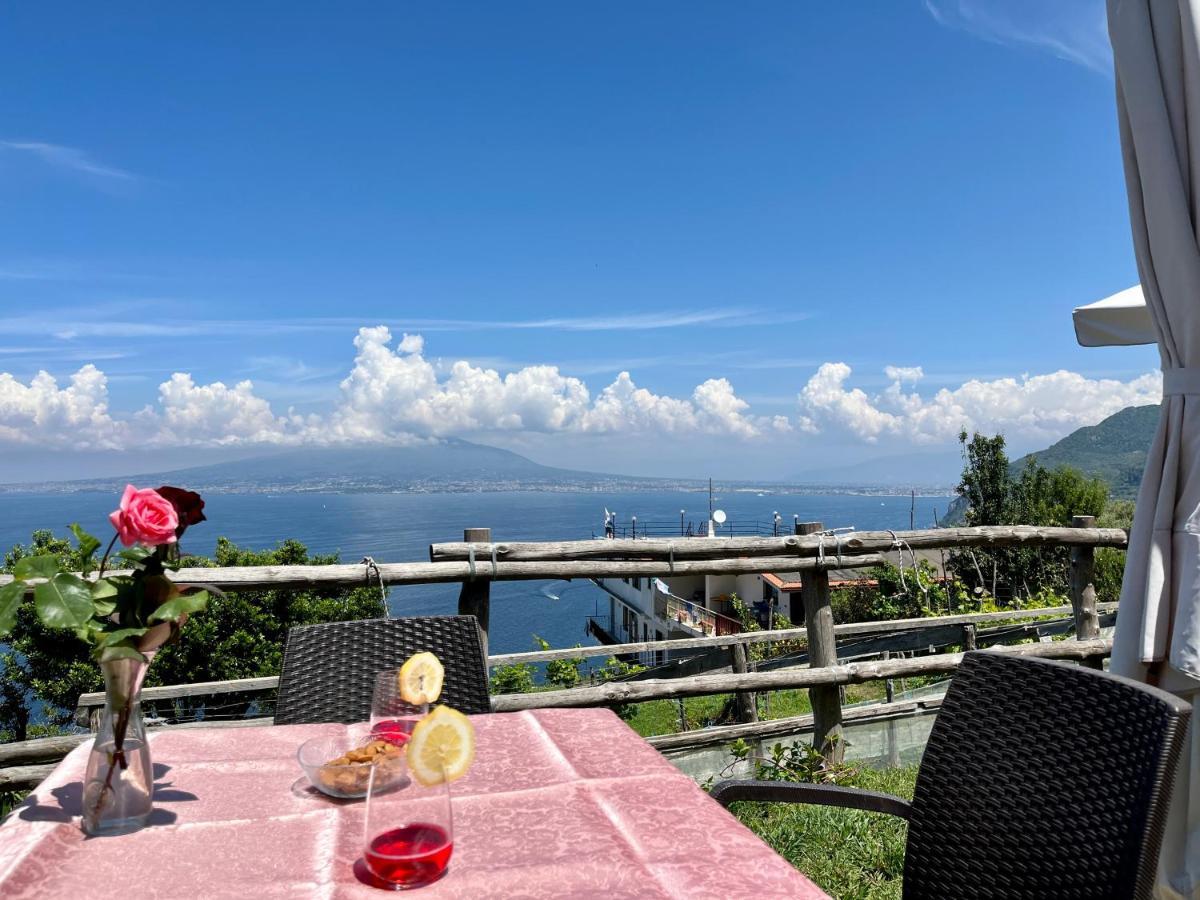 Villa La Badia Montechiaro - Breathtaking View Of Sorrento Coast à Vico Equense Extérieur photo