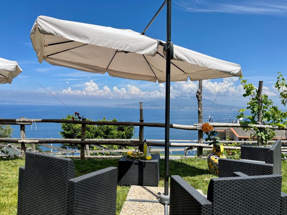 Villa La Badia Montechiaro - Breathtaking View Of Sorrento Coast à Vico Equense Extérieur photo