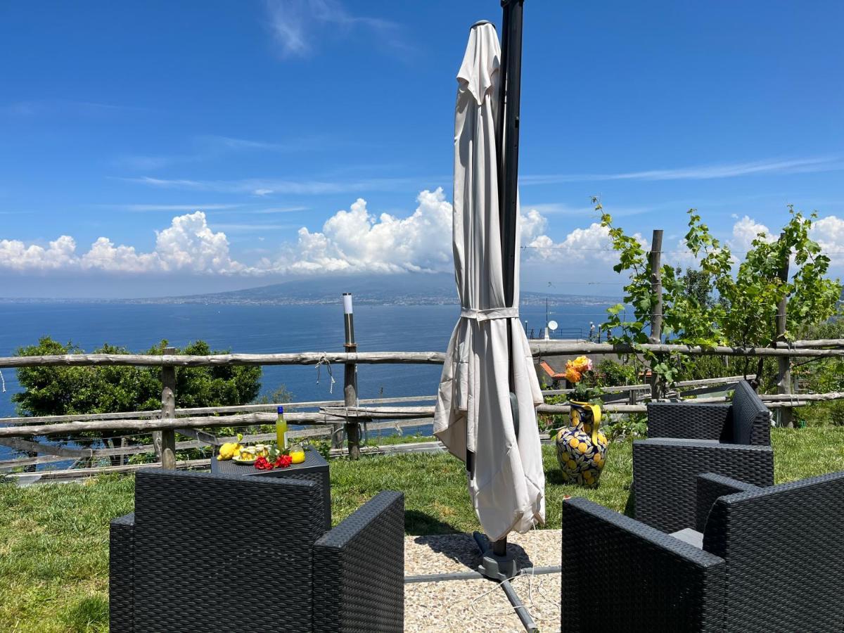 Villa La Badia Montechiaro - Breathtaking View Of Sorrento Coast à Vico Equense Extérieur photo