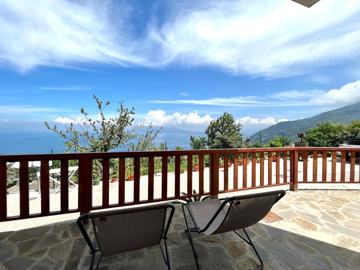 Villa La Badia Montechiaro - Breathtaking View Of Sorrento Coast à Vico Equense Extérieur photo