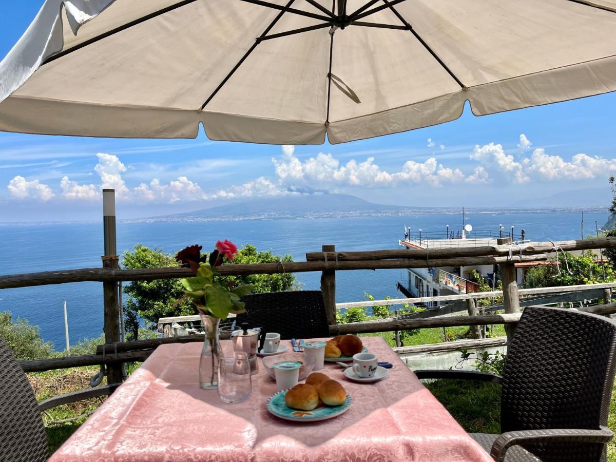 Villa La Badia Montechiaro - Breathtaking View Of Sorrento Coast à Vico Equense Extérieur photo