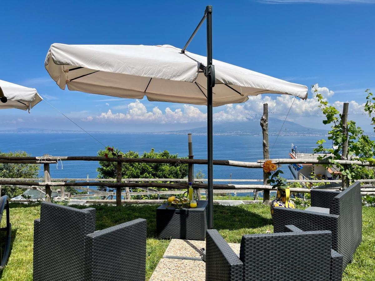 Villa La Badia Montechiaro - Breathtaking View Of Sorrento Coast à Vico Equense Extérieur photo